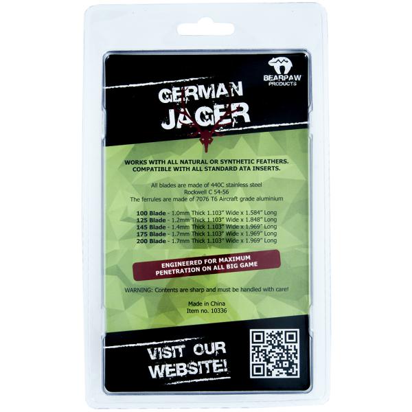 Pack of 3 Broadhead German Jager