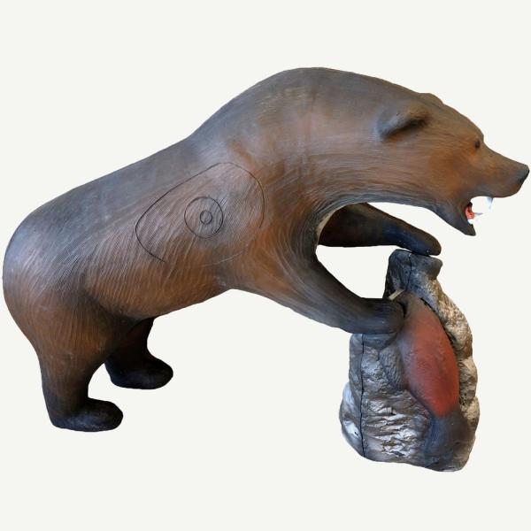 Leitold Grizzlybär mit Beute Lachs